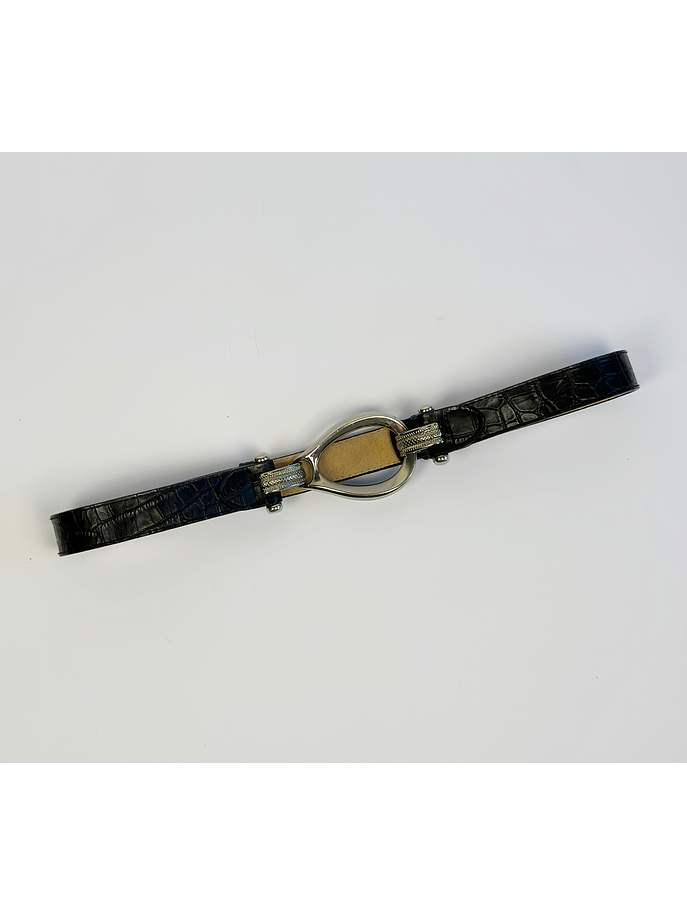 Cinturón cuero negro 3