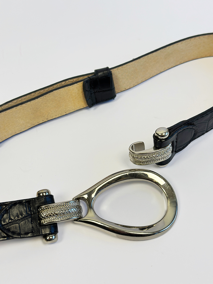 Cinturón cuero negro 2