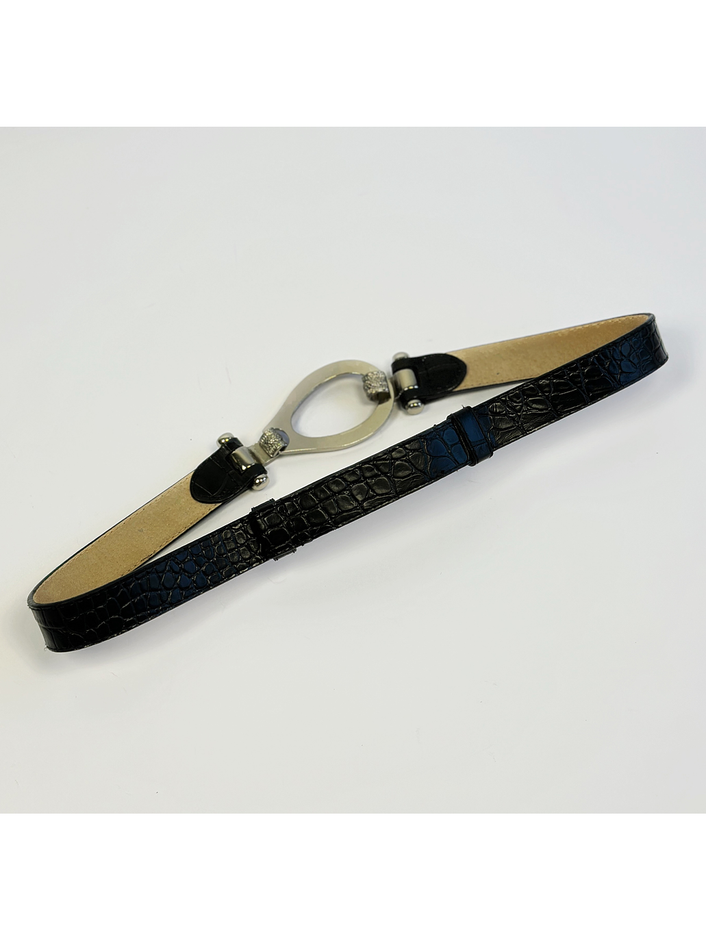 Cinturón cuero negro 6