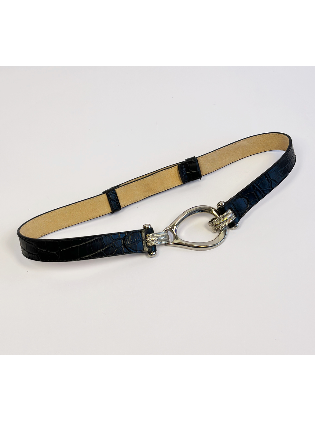 Cinturón cuero negro 1