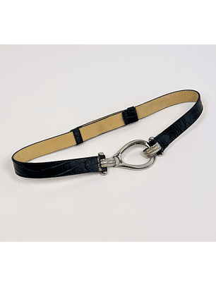 Cinturón cuero negro