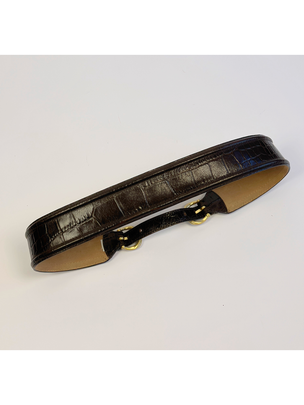 Cinturón de cuero café 3