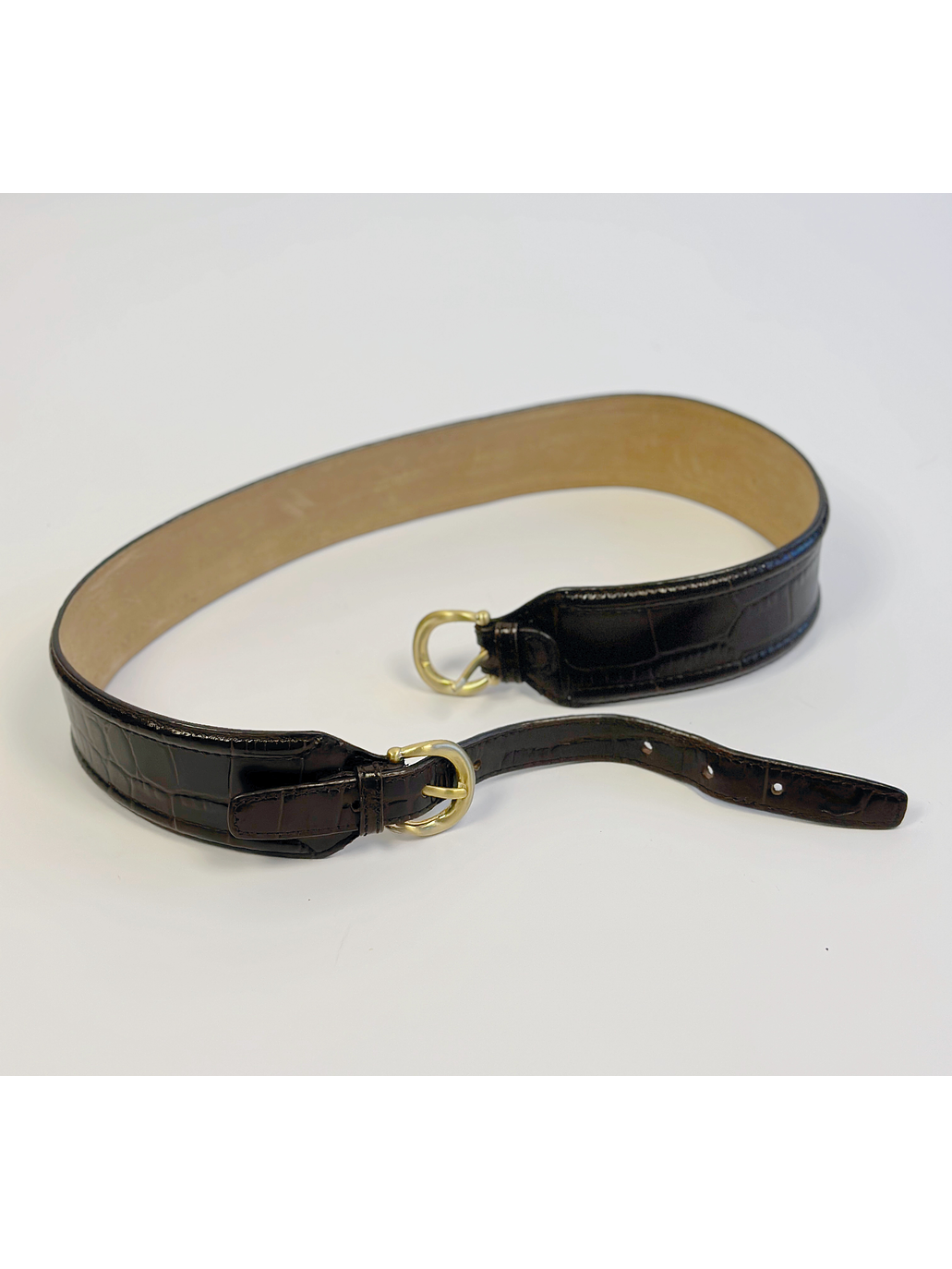 Cinturón de cuero café 4