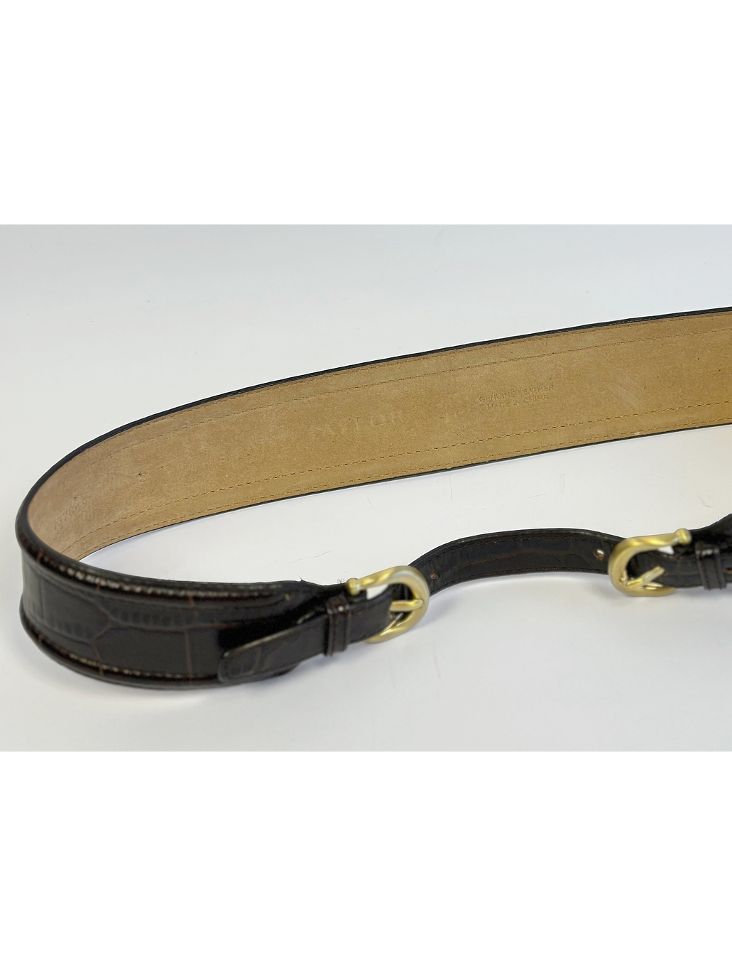 Cinturón de cuero café 5