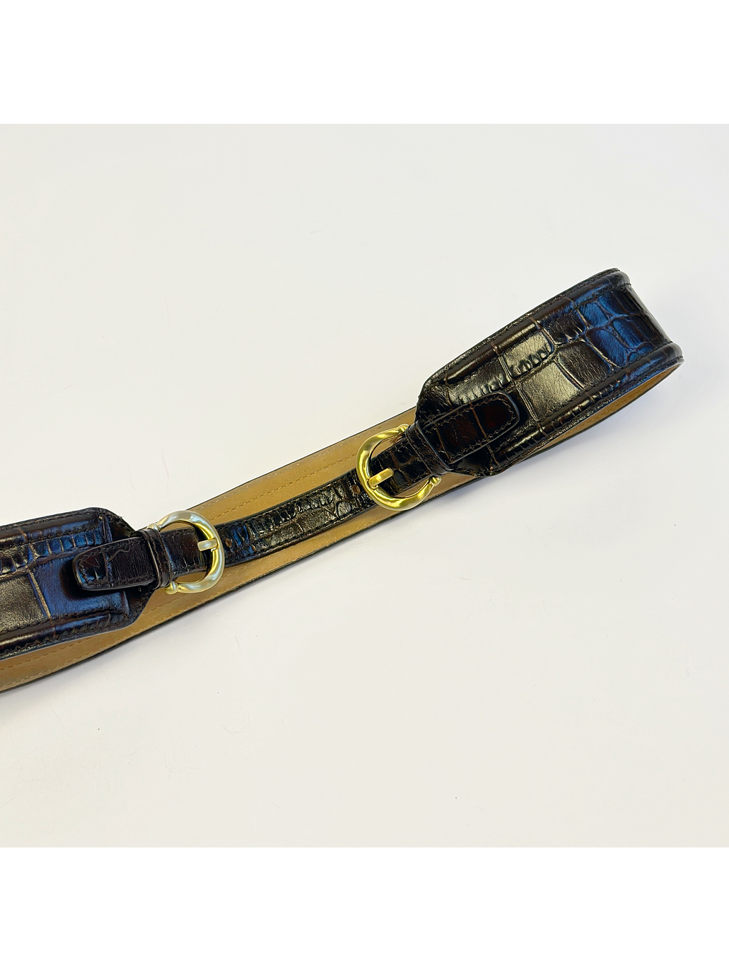 Cinturón de cuero café 2