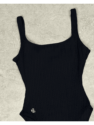 Bañador negro textura