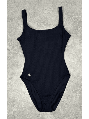 Bañador negro textura