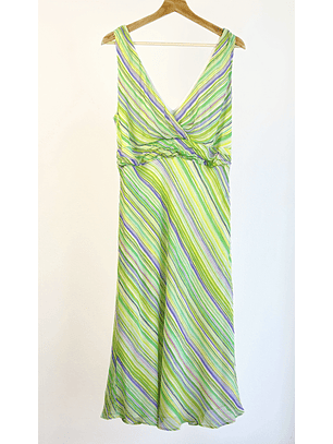 Vestido seda vintage