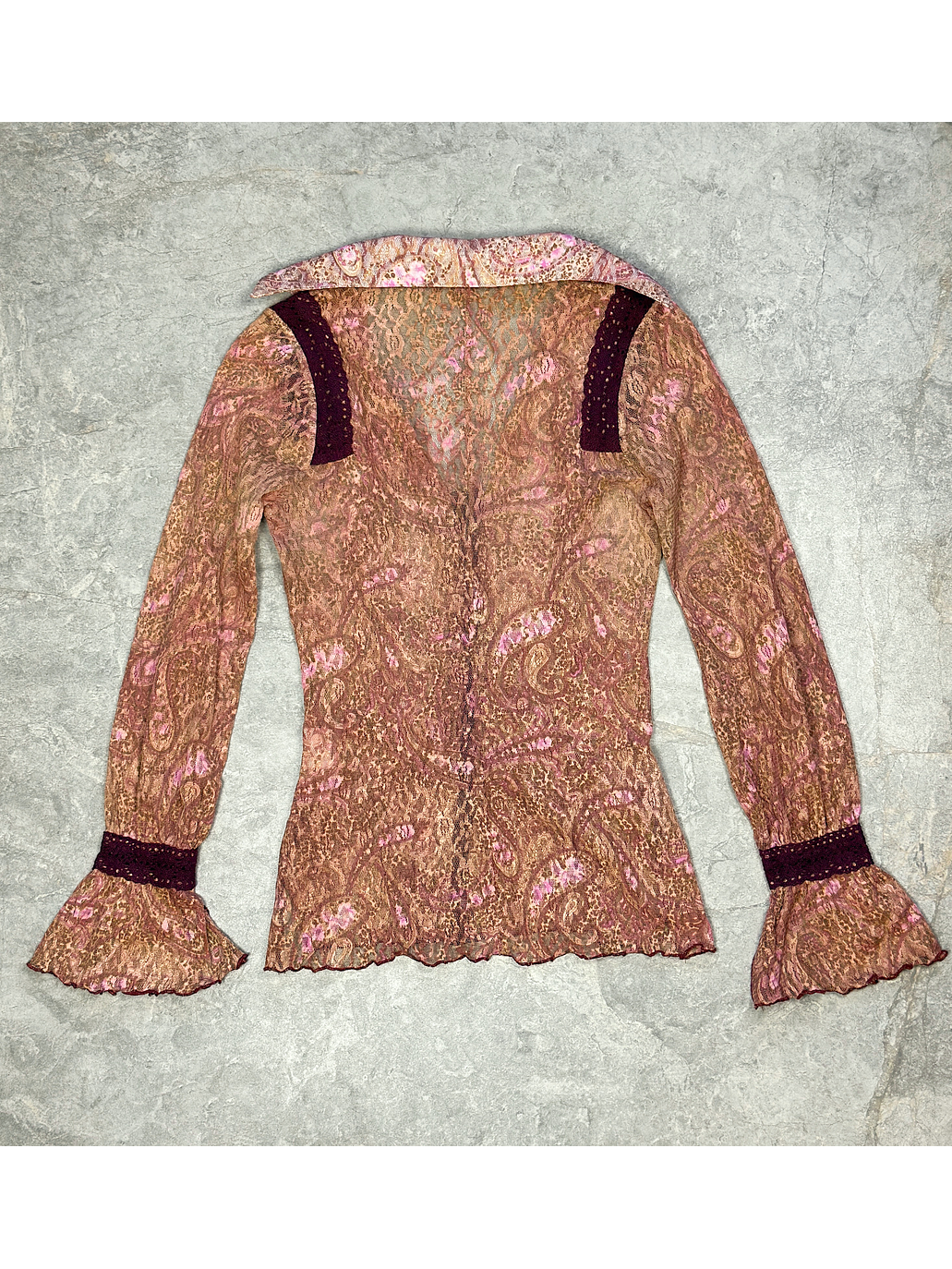 Top de encaje manga larga 4