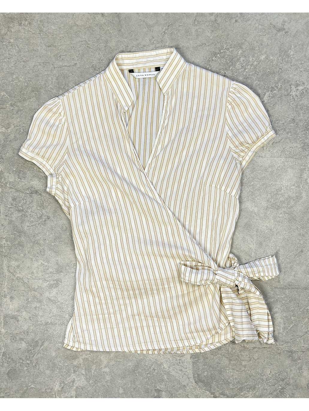 Camisa rayada cruzada 1