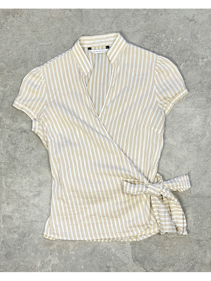 Camisa rayada cruzada 1