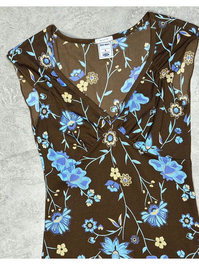 Top floreado vintage 2