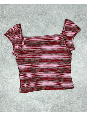 Top vintage rayado