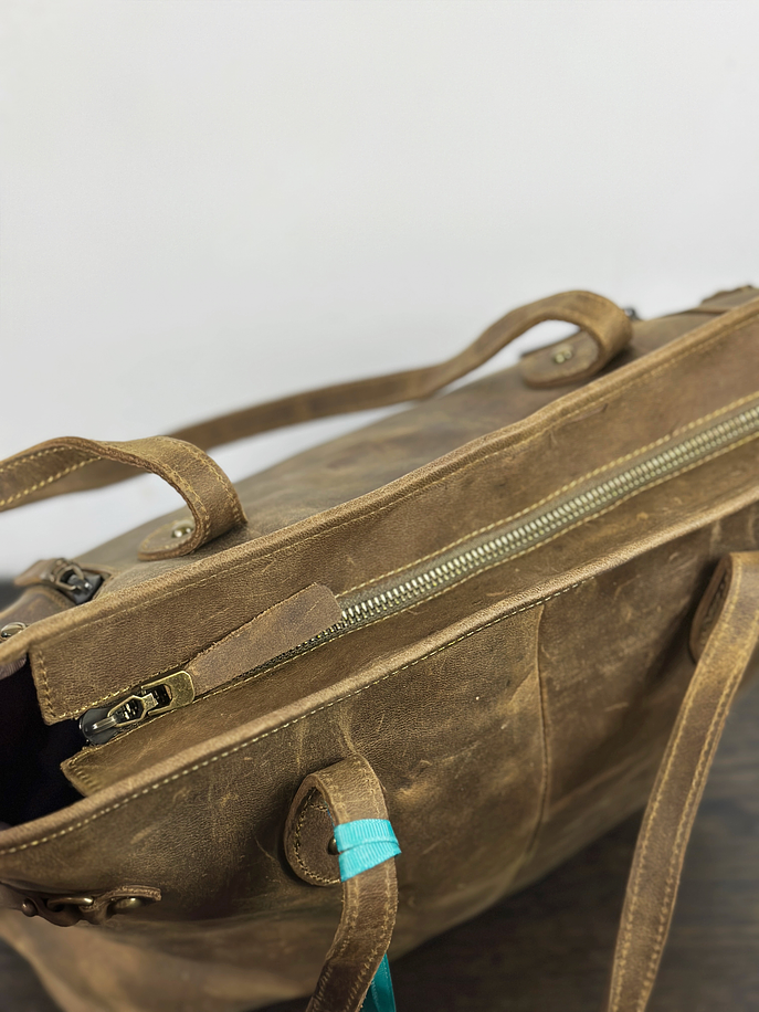 bolso de cuero café 7