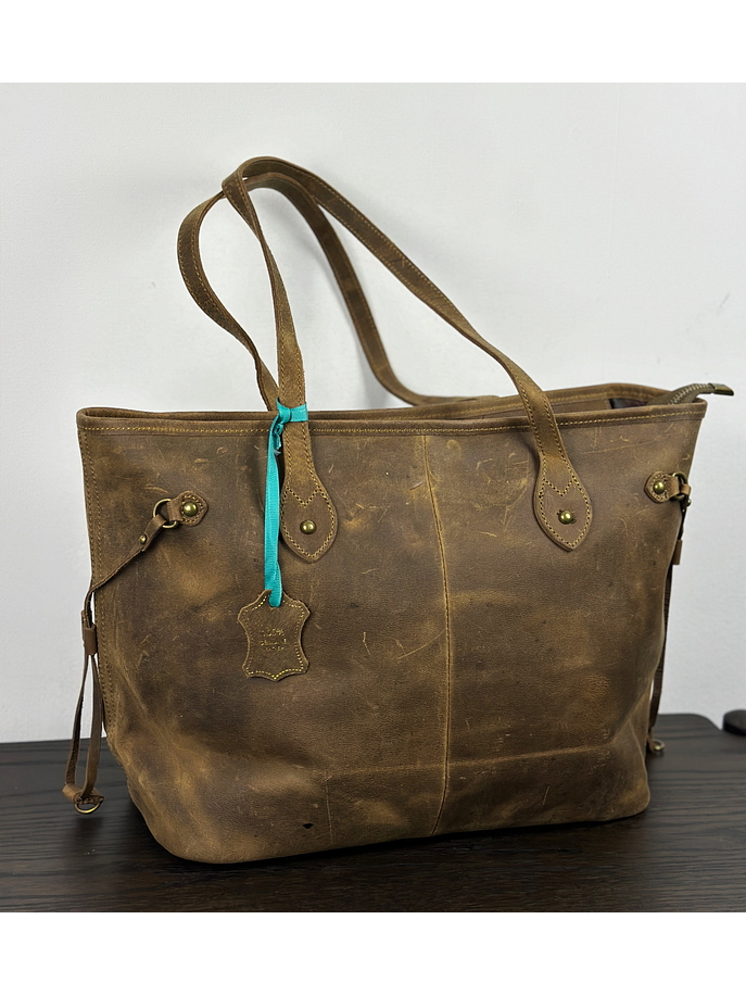 bolso de cuero café 6