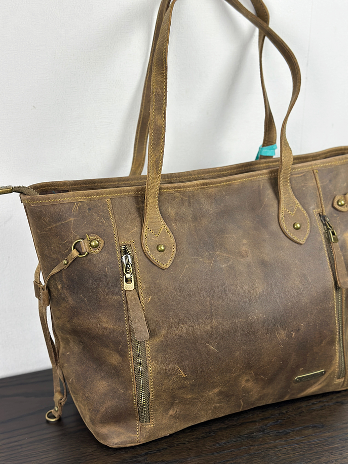 bolso de cuero café 3