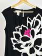 Vestido negro floreado - Miniatura 3