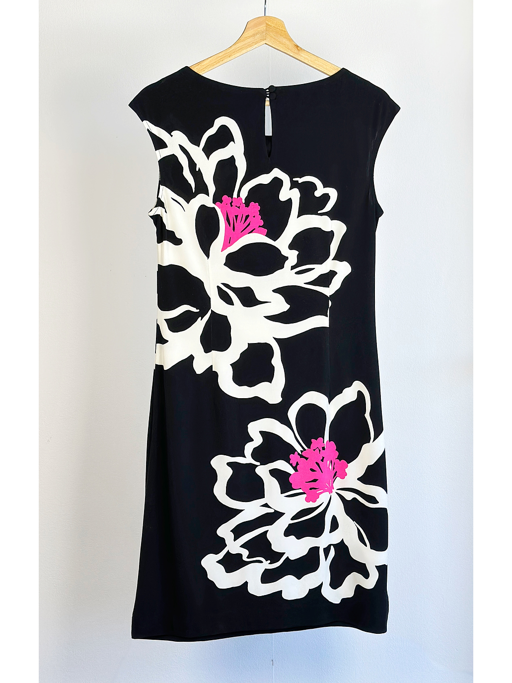 Vestido negro floreado 4