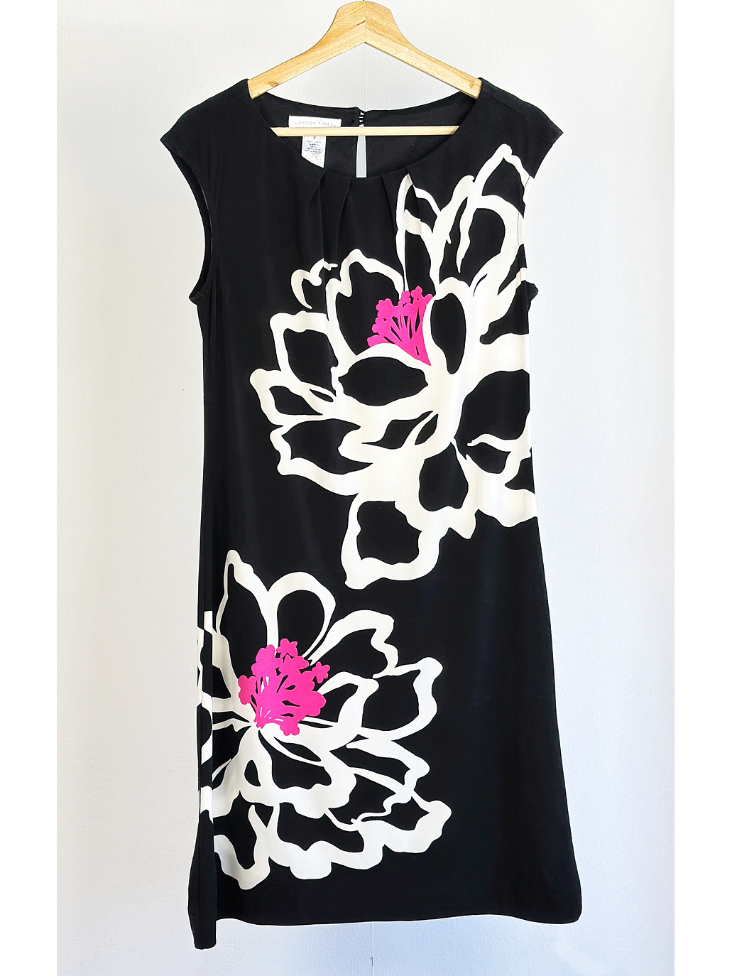 Vestido negro floreado 1