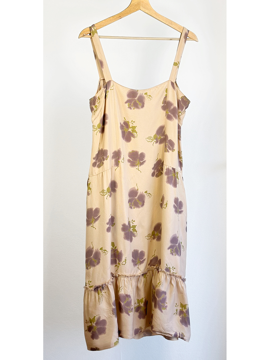 Vestido beige floreado 3