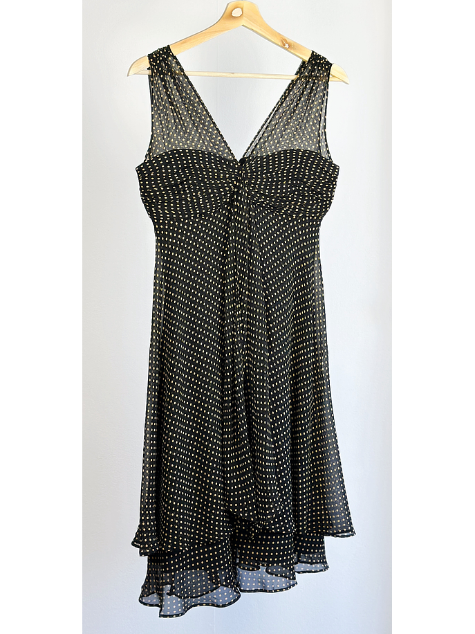 Vestido de seda puntos 1