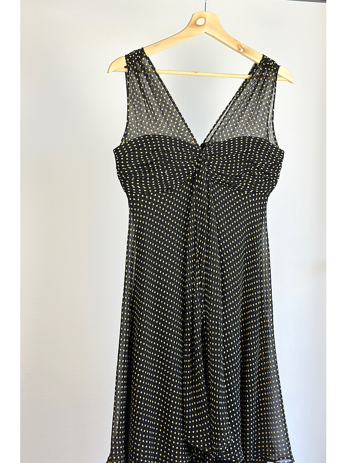 Vestido de seda puntos 2
