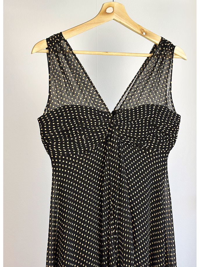 Vestido de seda puntos 3