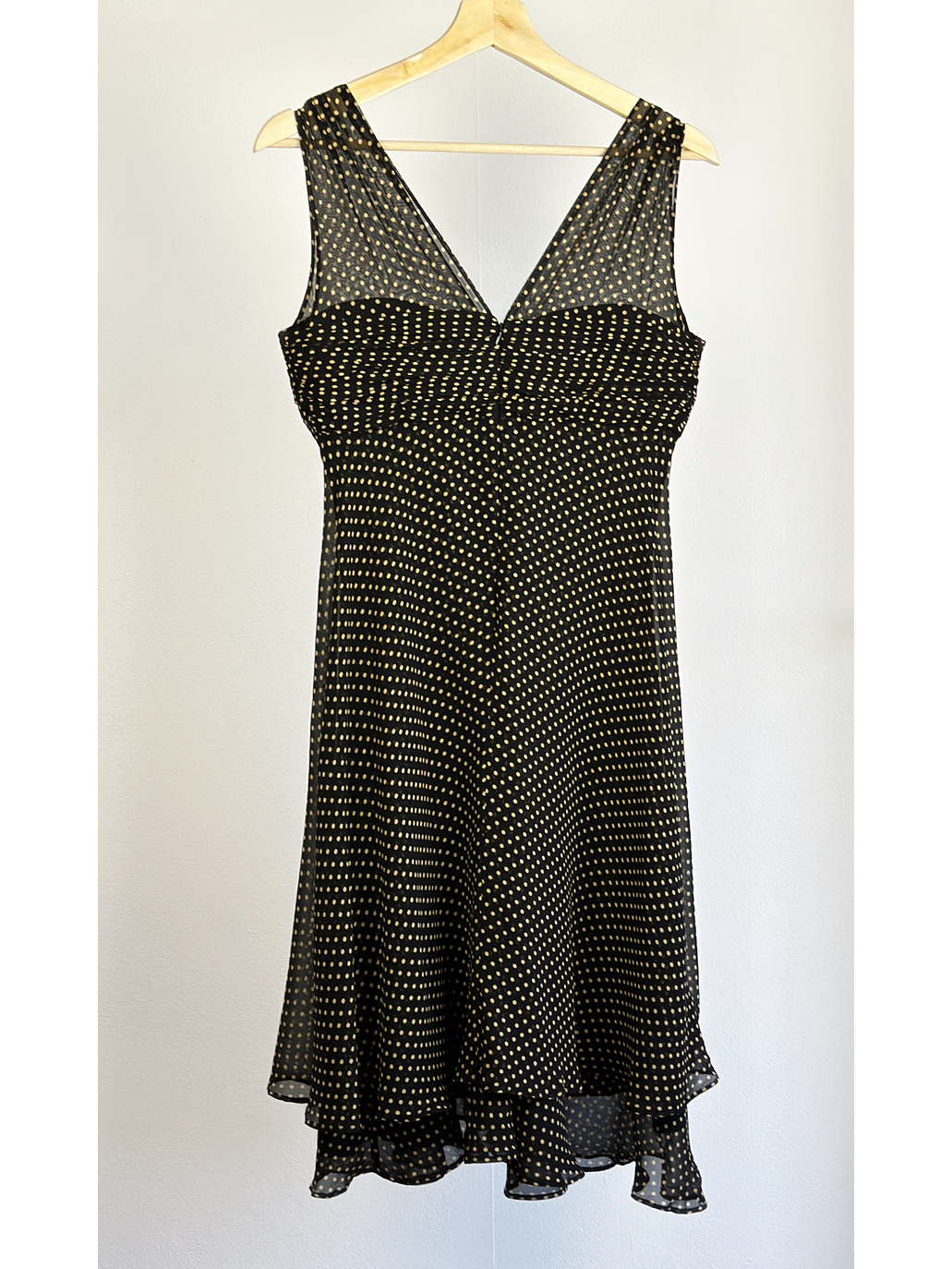 Vestido de seda puntos 4