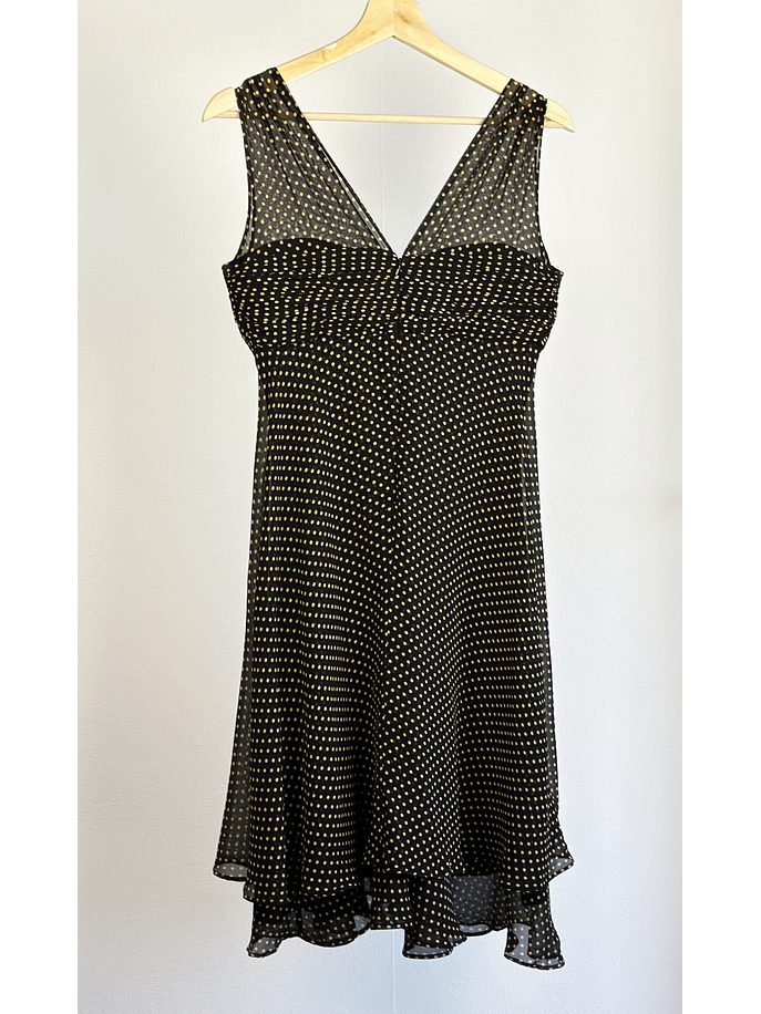 Vestido de seda puntos 4