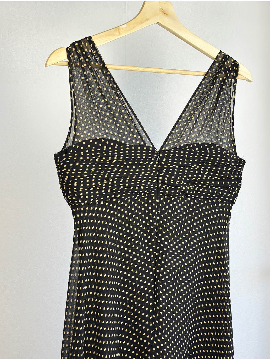 Vestido de seda puntos 5