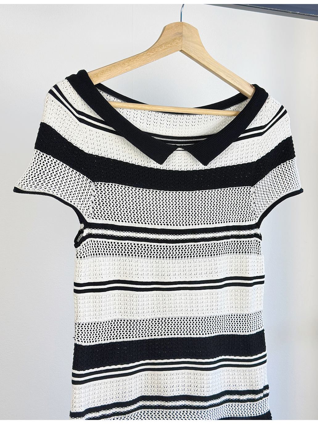 Polera de punto rayada 2