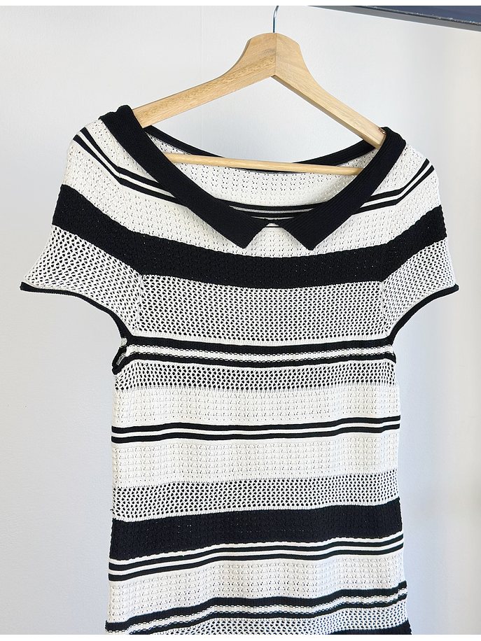 Polera de punto rayada 2