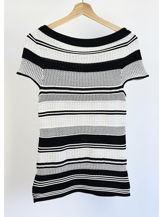 Polera de punto rayada 3