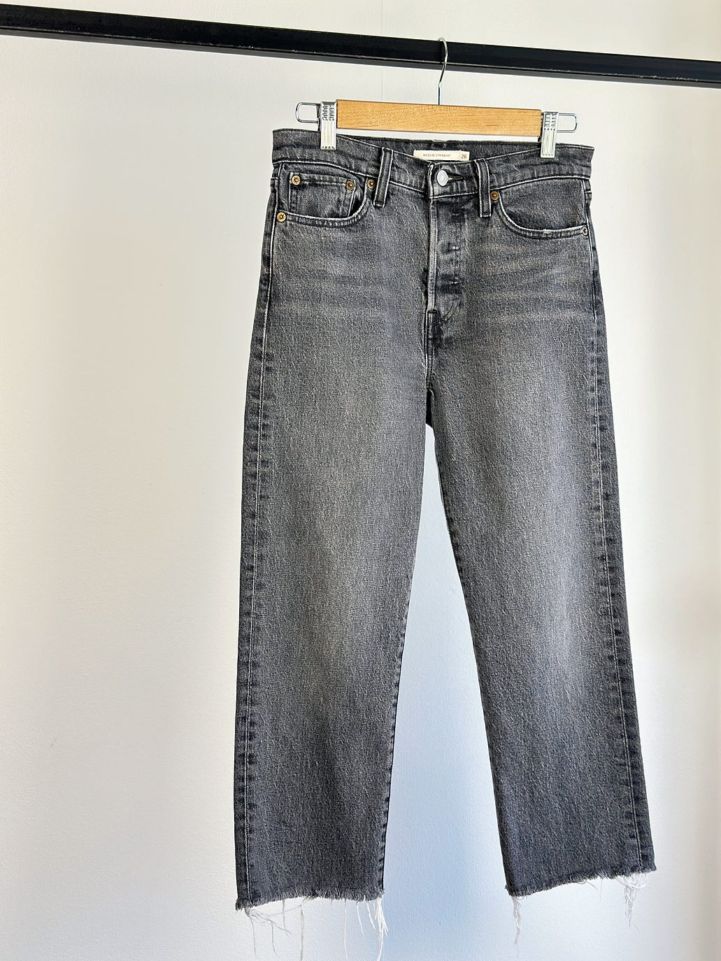 Jeans mezclilla negro lavado 2