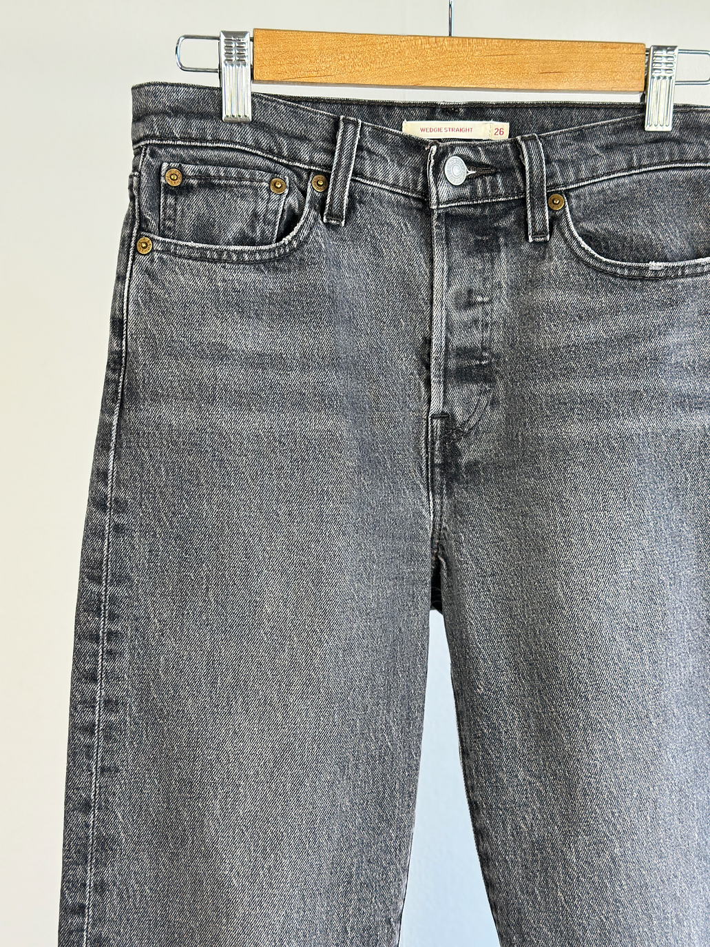 Jeans mezclilla negro lavado 3