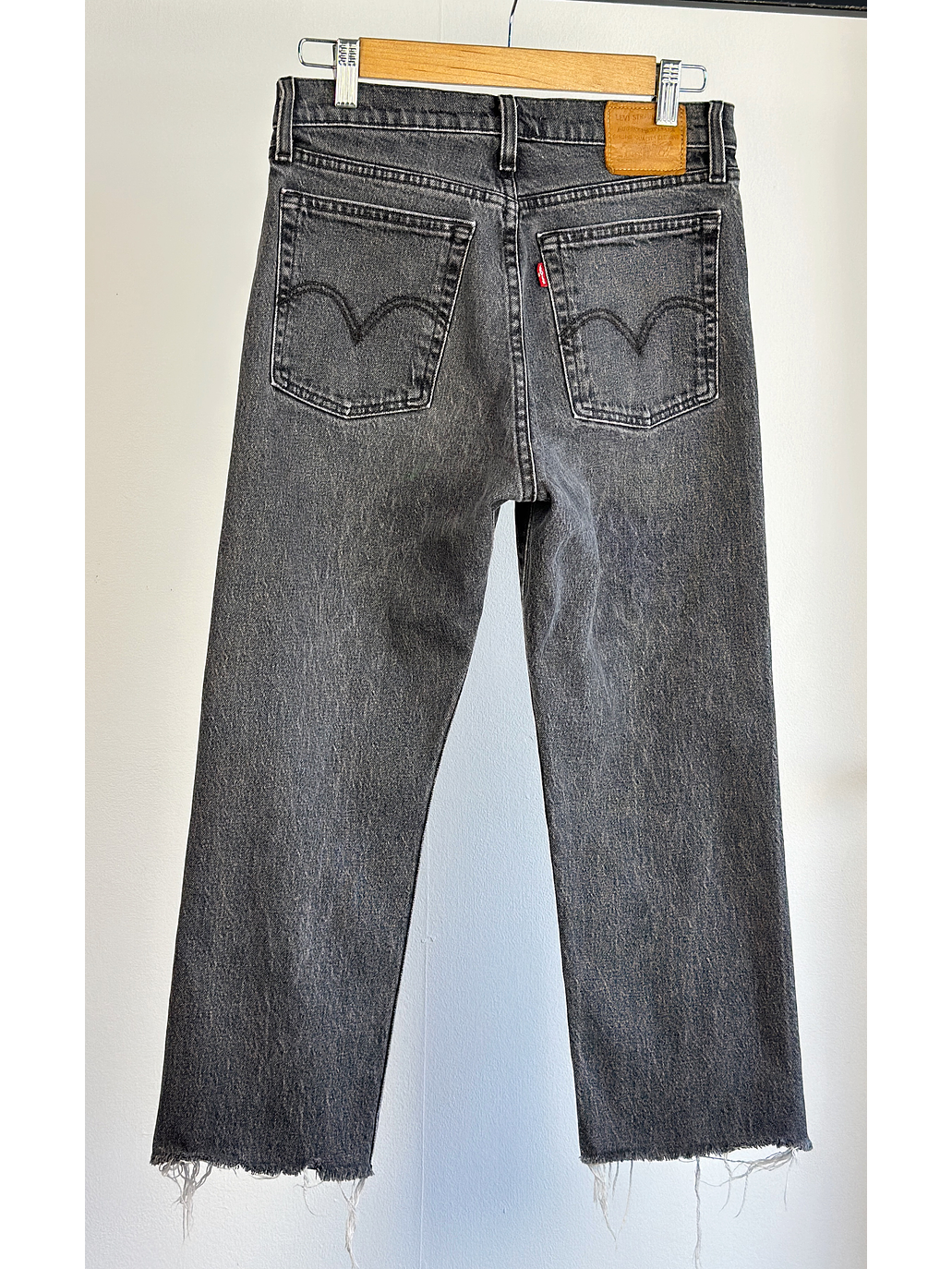 Jeans mezclilla negro lavado 5