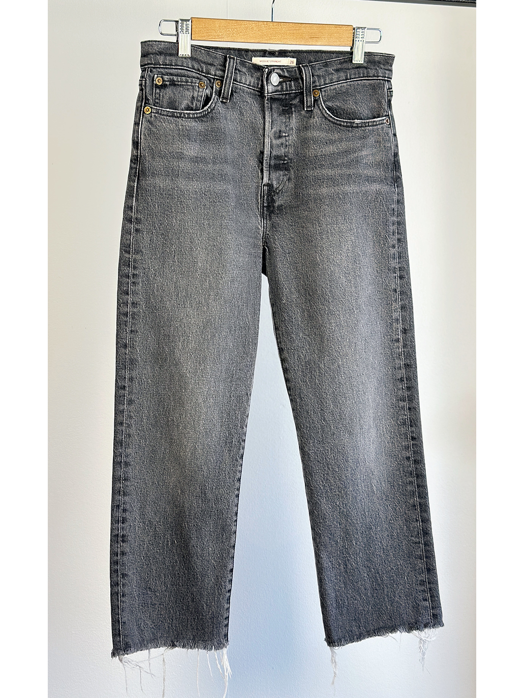 Jeans mezclilla negro lavado 1