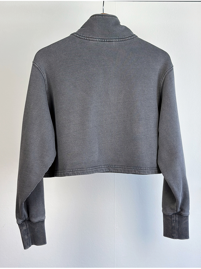 Polerón crop plomo 5