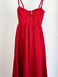 Vestido de lino rojo - Miniatura 3