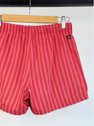 Short algodón rayado