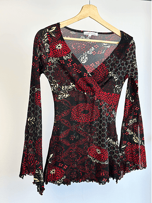 Top vintage de malla