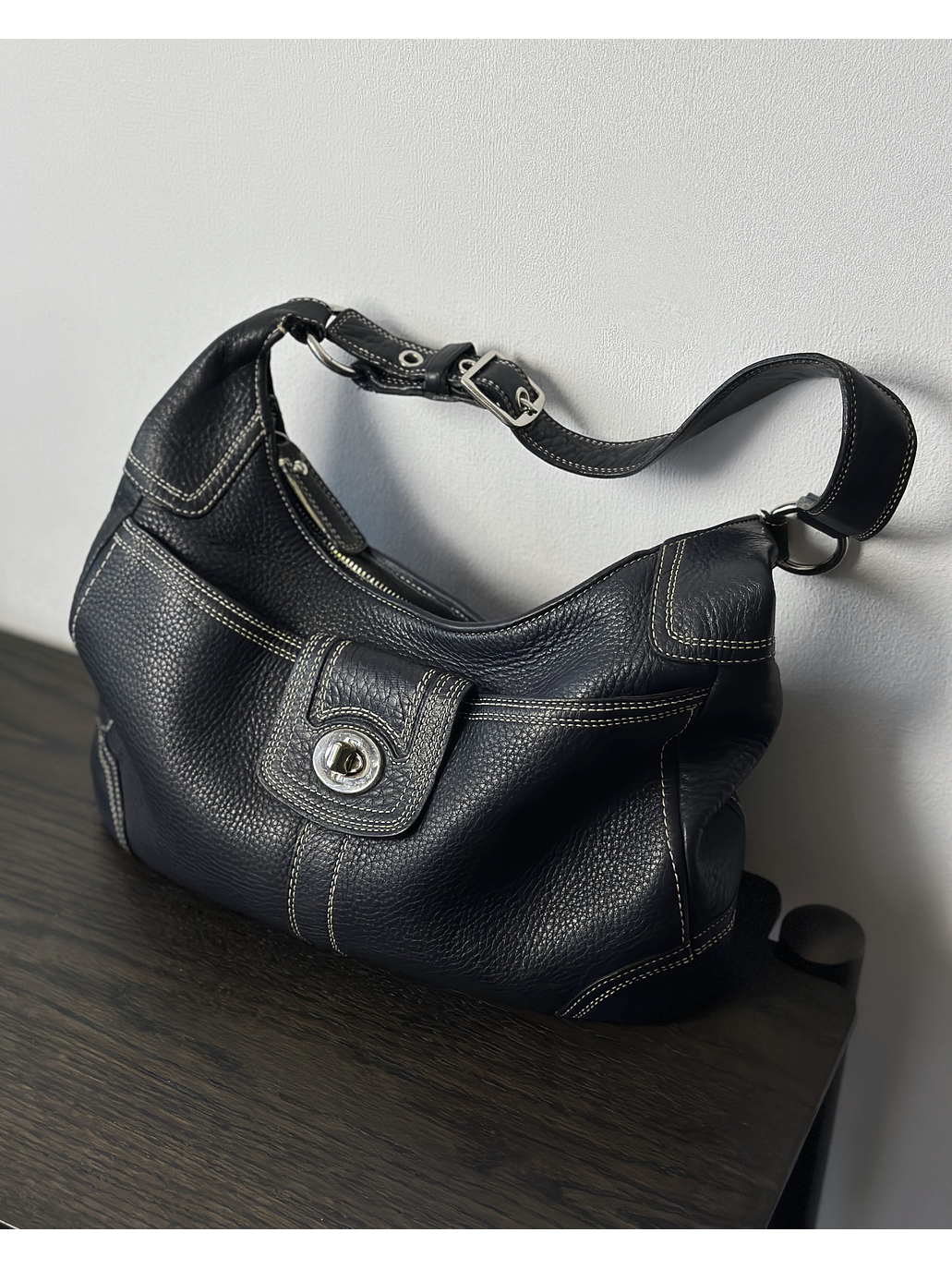 Cartera de cuero hobo 1