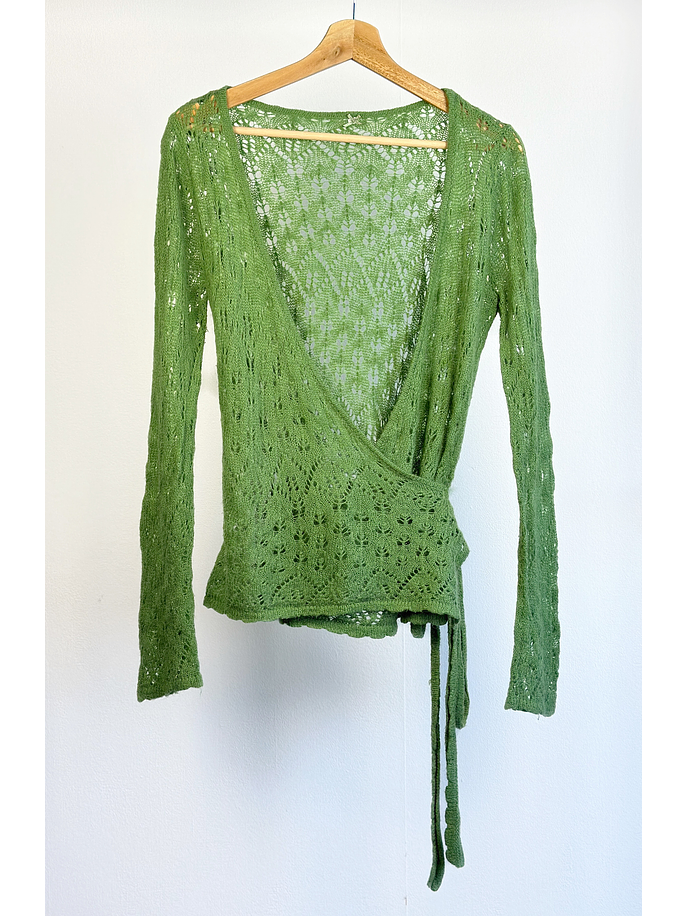 Chaleco verde cruzado 1