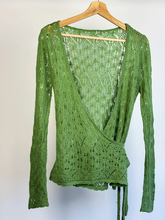 Chaleco verde cruzado 2