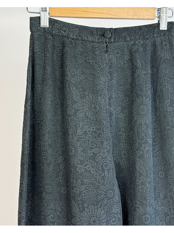 Pantalón turquesa de seda  4