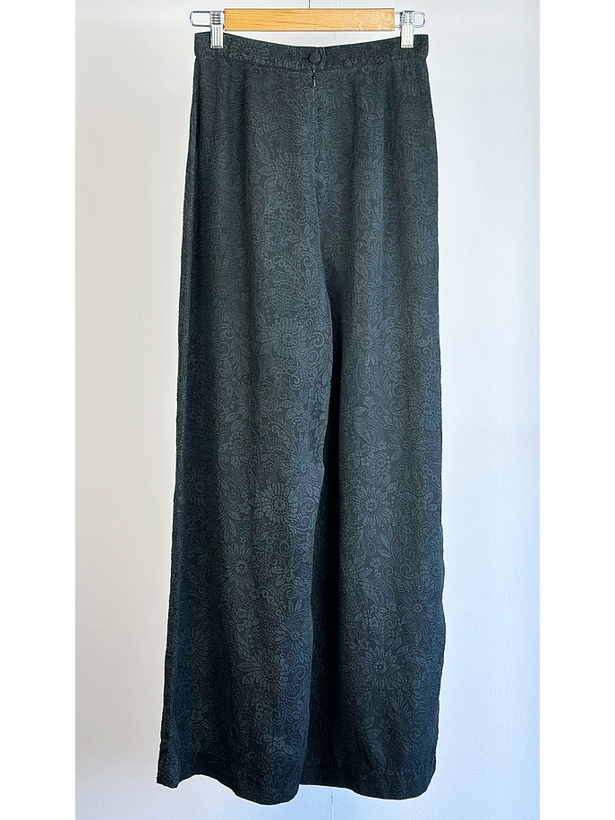 Pantalón turquesa de seda  5