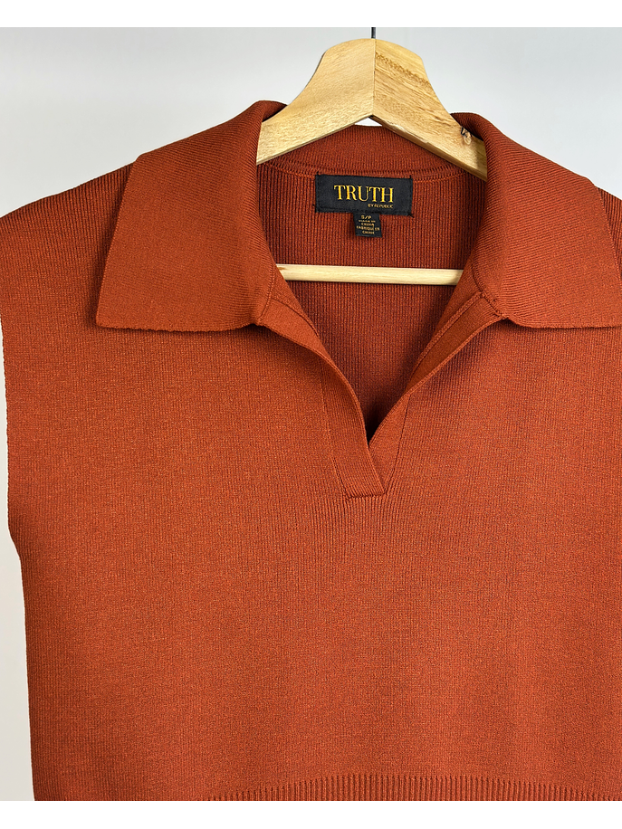 Top de punto terracota 3