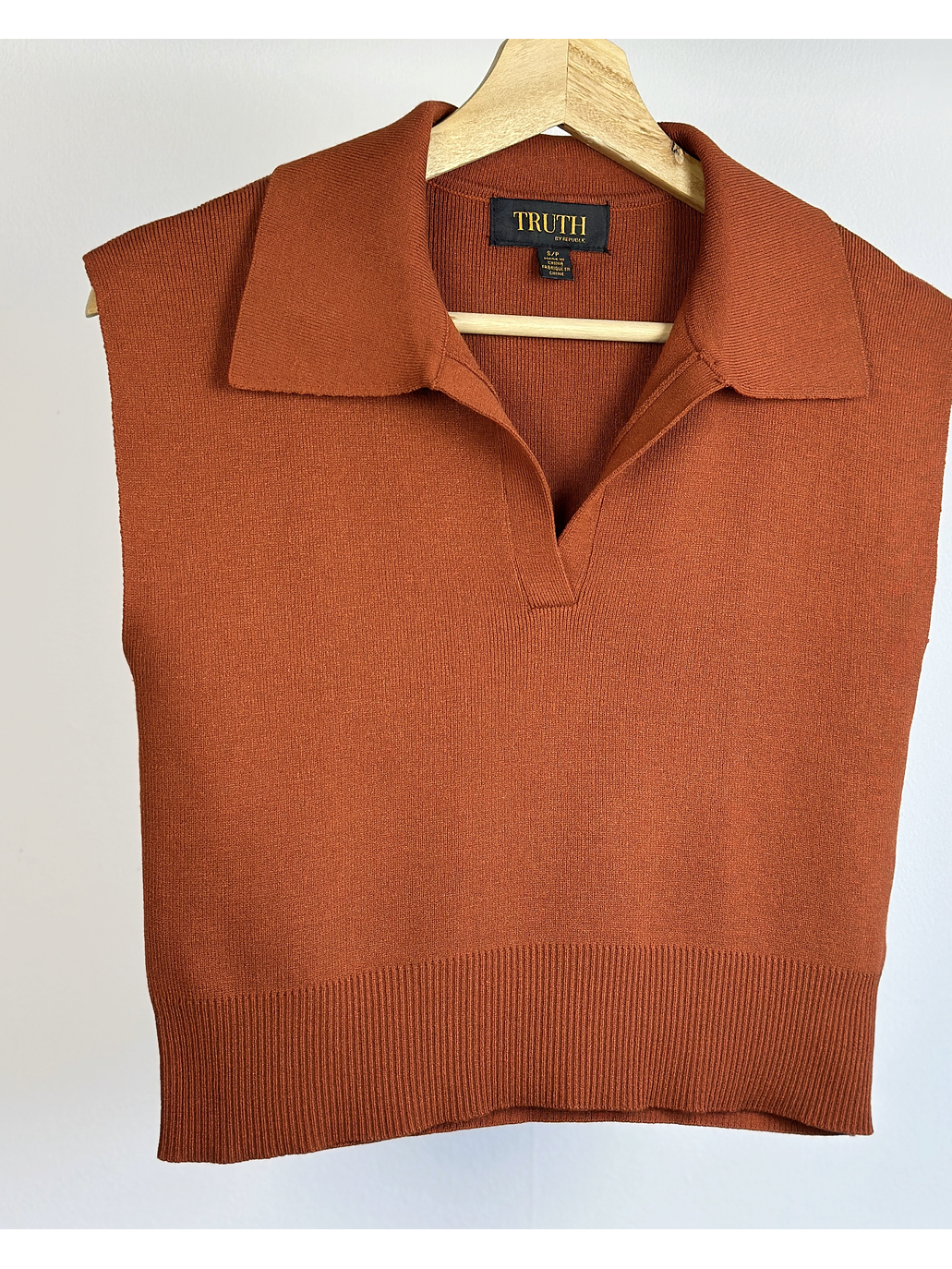 Top de punto terracota 2