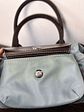 Bolso vintage de mano celeste - Miniatura 8