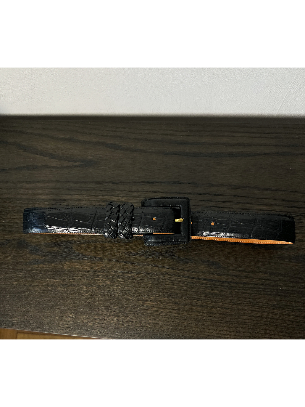 Cinturón de cuero negro 2